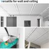 imageArt3d 12Pack Drop Ceiling Tiles 2x4 Ft PVC Decorative Ceiling Covering Panels for Basement Kitchen Bathroom 24x48 Inch Cover 96 Sq Ft Smooth WhiteSmooth White
