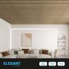 imageArt3d 12Pack Slat Design 3D Wall Panels for Interior Wall Decor 2x4 FT PVC Decorative Drop Ceiling Tiles  BlackOblong  Walnut