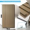imageArt3d 12Pack Slat Design 3D Wall Panels for Interior Wall Decor 2x4 FT PVC Decorative Drop Ceiling Tiles  BlackOblong  Walnut