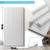 imageArt3d 12Pack Slat Design 3D Wall Panels for Interior Wall Decor 2x4 FT PVC Decorative Drop Ceiling Tiles  BlackOblong  White