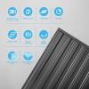 imageArt3d 12Pack Slat Design 3D Wall Panels for Interior Wall Decor 2x4 FT PVC Decorative Drop Ceiling Tiles  OakOblong  Black