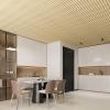 imageArt3d 12Pack Slat Design 3D Wall Panels for Interior Wall Decor 2x4 FT PVC Decorative Drop Ceiling Tiles  OakOblong  Oak