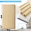imageArt3d 12Pack Slat Design 3D Wall Panels for Interior Wall Decor 2x4 FT PVC Decorative Drop Ceiling Tiles  OakOblong  Oak