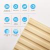 imageArt3d 12Pack Slat Design 3D Wall Panels for Interior Wall Decor 2x4 FT PVC Decorative Drop Ceiling Tiles  OakSquare  Oak