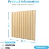 imageArt3d 12Pack Slat Design 3D Wall Panels for Interior Wall Decor 2x4 FT PVC Decorative Drop Ceiling Tiles  OakSquare  Oak