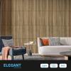 imageArt3d 12Pack Slat Design 3D Wall Panels for Interior Wall Decor 2x4 FT PVC Decorative Drop Ceiling Tiles  OakSquare  Walnut