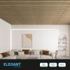 imageArt3d 12Pack Slat Design 3D Wall Panels for Interior Wall Decor 2x4 FT PVC Decorative Drop Ceiling Tiles  WalnutOblong  Walnut