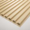 imageArt3d 12Pack Slat Design 3D Wall Panels for Interior Wall Decor 2x4 FT PVC Decorative Drop Ceiling Tiles  WhiteOblong  Oak