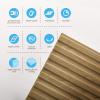 imageArt3d 12Pack Slat Design 3D Wall Panels for Interior Wall Decor 2x4 FT PVC Decorative Drop Ceiling Tiles  WhiteSquare  Walnut