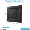 imageArt3d 12Pack Square Drop Ceiling Tile 2ft x 2ft in White PVC Ceiling Panel 24 x 24in  Compatible with 1516quot Drop Ceiling Grid SystemBlack