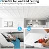 imageArt3d 12Pack Square Drop Ceiling Tile 2ft x 2ft in White PVC Ceiling Panel 24 x 24in  Compatible with 1516quot Drop Ceiling Grid SystemWhite