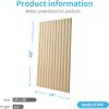 imageArt3d 2x4 ft Drop Ceiling Tiles in Oak 12Sheet SemiCylinder Design 3D Wall Panels for Interior Wall Decor 24x48 inch