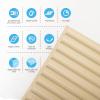 imageArt3d 2x4 ft Drop Ceiling Tiles in Oak 12Sheet SemiCylinder Design 3D Wall Panels for Interior Wall Decor 24x48 inch