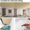 imageArt3d 2x4 ft Drop Ceiling Tiles in Oak 12Sheet SemiCylinder Design 3D Wall Panels for Interior Wall Decor 24x48 inch