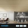 imageArt3d 2x4 ft Drop Ceiling Tiles in Oak 12Sheet SemiCylinder Design 3D Wall Panels for Interior Wall Decor 24x48 inch