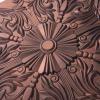 imageArt3d Decorative Ceiling Tile 2x2 Glue up Lay in Ceiling Tile 24x24 Pack of 12pcs Spanish Floral in Matt WhiteAntique Copper