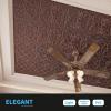 imageArt3d Decorative Ceiling Tile 2x2 Glue up Lay in Ceiling Tile 24x24 Pack of 12pcs Spanish Floral in Matt WhiteAntique Copper