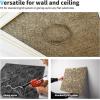 imageArt3d Decorative Ceiling Tile 2x2 Glue up Lay in Ceiling Tile 24x24 Pack of 12pcs Spanish Floral in Matt WhiteAntique Gold
