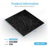 imageArt3d Decorative Ceiling Tile 2x2 Glue up Lay in Ceiling Tile 24x24 Pack of 12pcs Spanish Floral in Matt WhiteBlack