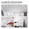 imageArt3d Drop Ceiling Tiles 24x24 12 Sheets PVC Decorative Glue up Ceilng Panels 2x2 WhiteMatt White