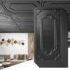 imageArt3d 12Pack Drop Ceiling Tiles 2x4 Ft Decorative PVC Ceiling Covering Panels 24x48 Inch for Basement Bathroom Kitchen Cover 96 SqFt BlackBlack