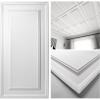imageArt3d 12Pack Drop Ceiling Tiles 2x4 Ft PVC Decorative Ceiling Covering Panels for Basement Kitchen Bathroom 24x48 Inch Cover 96 Sq Ft Smooth WhiteMatt White