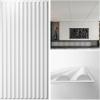 imageArt3d 2x4 ft Drop Ceiling Tiles in White 12Sheet SemiCylinder Design 3D Wall Panels for Interior Wall Decor 24x48 inch