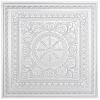 imageArt3d Drop Ceiling Tiles Glue up Ceiling Tiles 2x2 Plastic Sheet in Antique Copper 12Pack 48 SqftWhite