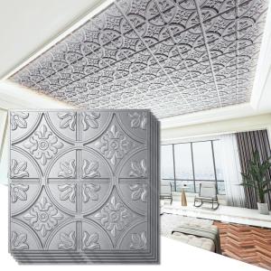 imageArt3d 12 Pack Of 12 Wall Panel Traditional WhiteArgent Silver