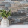 imageArt3d 10Sheet Peel and Stick Backsplash PVC Wall Tile Stickon Tile for Kitchen Backplash Bathroom Vanities Fireplace Decor Laundry Table Stair Decals in Dark Granite PlasticSheetsSprucegray