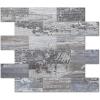 imageArt3d 10Sheet Peel and Stick Backsplash PVC Wall Tile Stickon Tile for Kitchen Backplash Bathroom Vanities Fireplace Decor Laundry Table Stair Decals in Dark Granite PlasticSheetsLightgray