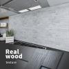 imageArt3d 10Sheet Peel and Stick Backsplash PVC Wall Tile Stickon Tile for Kitchen Backplash Bathroom Vanities Fireplace Decor Laundry Table Stair Decals in Dark Granite PlasticSheetsWhitewashed