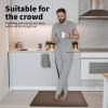 imageArt3d Anti Fatigue Mat  12 Inch Cushioned Kitchen Mats  Comfort ampamp Non Slip Cushion for Standing Desk Office or Garage Floor 173quotx28quot ChocolateBrown