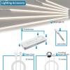 imageArt3d LED Recessed Lighting Kit  6pcs Selfadhesive White LED Light with Smart Switch 3000k Touching Switch Light for Wood Slat Wall Panels Headboards Stairs Home decor Under Cabinet Strip Light
