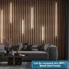 imageArt3d LED Recessed Lighting Kit  6pcs Selfadhesive White LED Light with Smart Switch 3000k Touching Switch Light for Wood Slat Wall Panels Headboards Stairs Home decor Under Cabinet Strip Light
