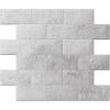 imageArt3d 10Sheet Peel and Stick Backsplash PVC Wall Tile Stickon Tile for Kitchen Backplash Bathroom Vanities Fireplace Decor Laundry Table Stair Decals in Dark Granite PlasticSheetsNatural White