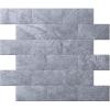 imageArt3d 10Sheet Peel and Stick Backsplash PVC Wall Tile Stickon Tile for Kitchen Backplash Bathroom Vanities Fireplace Decor Laundry Table Stair Decals in Dark Granite PlasticSheetsBlueGray