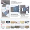 imageArt3d 10 Sheet Pack Of 10 Wall Panel Wood GrayGray