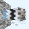 imageArt3d 10 Sheet Pack Of 10 Wall Panel Wood GrayGreen