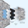 imageArt3d 10 Sheet Pack Of 10 Wall Panel Wood GraySilver