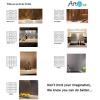 imageArt3d 100Pieces Peel and Stick Tile Kitchen Backsplash Metal Wall Tiles Brushed Aluminium SubwayAluminum