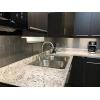 imageArt3d 100Pieces Peel and Stick Tile Kitchen Backsplash Metal Wall Tiles Brushed Aluminium SubwayAluminum