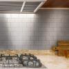 imageArt3d 100Pieces Peel and Stick Tile Kitchen Backsplash Metal Wall Tiles Brushed Aluminium SubwayAluminum
