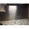 imageArt3d 100Pieces Peel and Stick Tile Kitchen Backsplash Metal Wall Tiles Brushed Aluminium SubwayStainless