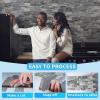 imageArt3d 10Pack Peel and Stick Backsplash Tile for Kitchen Bathroom Fireplace Vanitity SelfAdhesive Wall Tile in Blue GreyLightgray