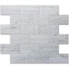 imageArt3d 10Pack Peel and Stick Backsplash Wall Tile for Kitchen Bathroom Fireplace Vanitity in Natural WhiteWhitewashed