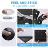 imageArt3d 10Sheet Peel and Stick Backsplash Metal Mosaic Tiles for Kitchen Wall Decor Stick on Aluminum Composite Tiles Stikers Black Windmill Puzzle Glass MixedBlack