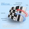 imageArt3d 10Sheet Peel and Stick Backsplash Metal Mosaic Tiles for Kitchen Wall Decor Stick on Aluminum Composite Tiles Stikers Black Windmill Puzzle Glass MixedBlackSilver