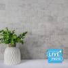 imageArt3d 10Sheet Peel and Stick Backsplash PVC Wall Tile Stickon Tile for Kitchen Backplash Bathroom Vanities Fireplace Decor Laundry Table Stair Decals in Rust Slate PlasticSheetsNatural White