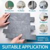 imageArt3d 10Sheet Peel and Stick Backsplash PVC Wall Tile Stickon Tile for Kitchen Backplash Bathroom Vanities Fireplace Decor Laundry Table Stair Decals in Rust Slate PlasticSheetsBlueGray